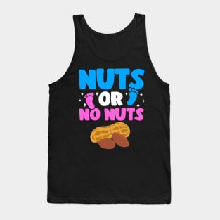 Funny Gender Reveal Nuts Or No Nuts Baby Party Gift Tank Top